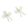 Bow of pearls hoop earrings by Margaux Studios